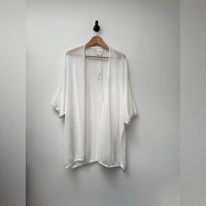 NWTGentle Fawn White Light Knit Cardigan Wrap